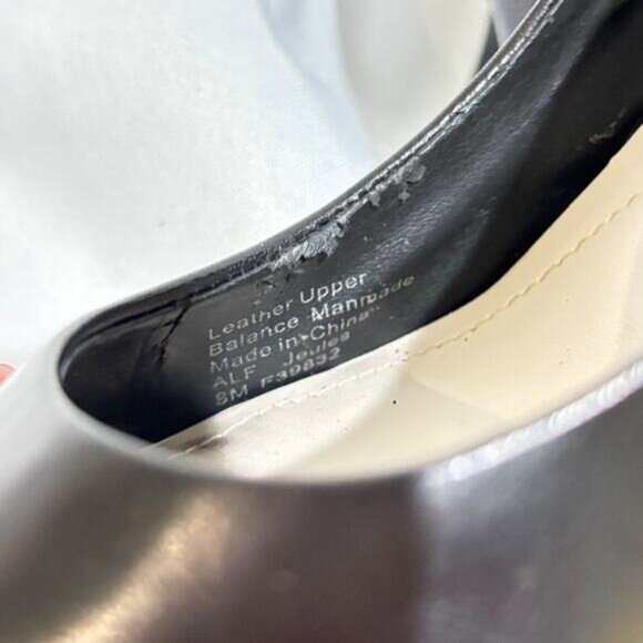 Alfani women JEULES Leather Pointed Toe Classic Pumps mid heel black sz 8 Career - Picture 5 of 12